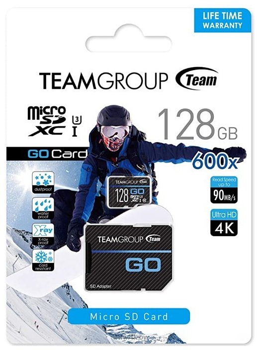 Фотографии Team Group Go MicroSDXC 128GB TGUSDX128GU303 + адаптер