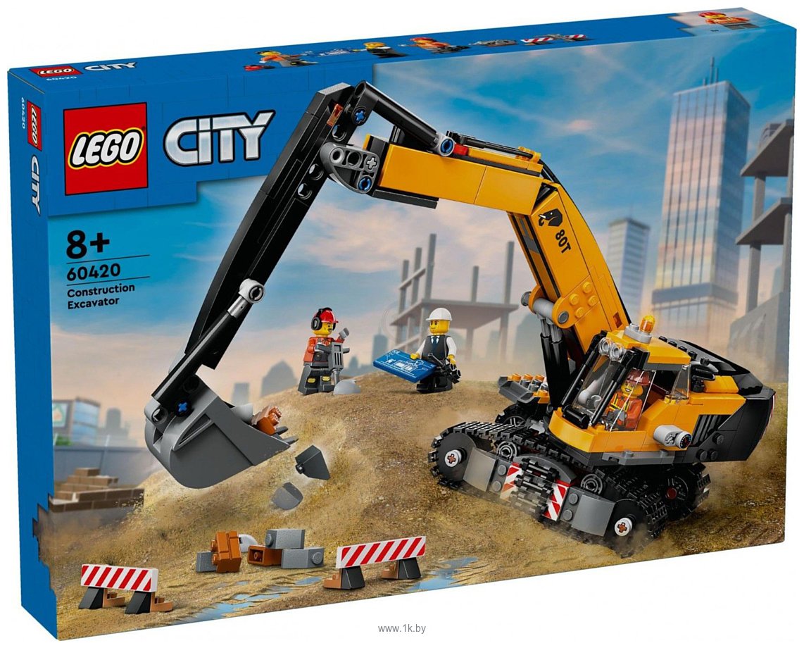 Фотографии LEGO City 60420 Желтый экскаватор