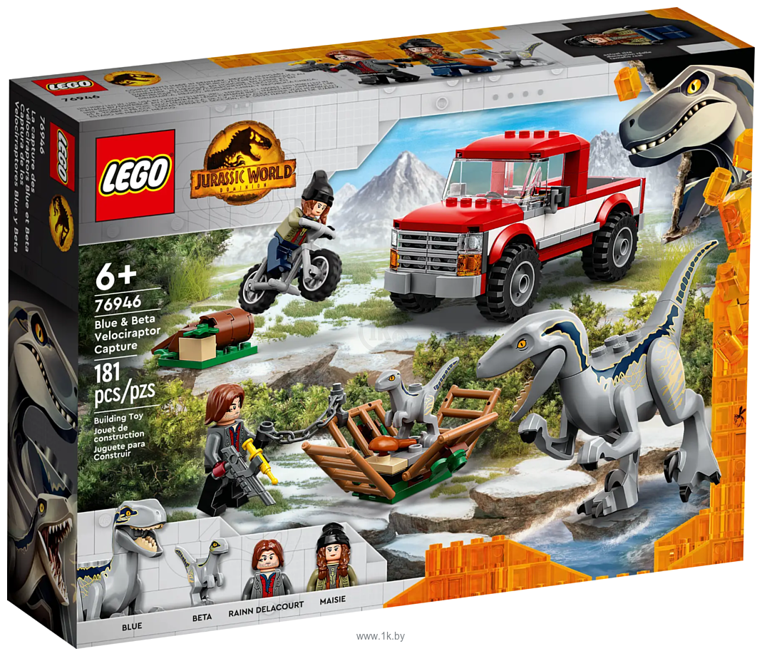 Фотографии LEGO Jurassic World 76946 Блу и поимка бета-велоцираптора