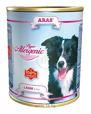 Фотографии ARAS (0.82 кг) 1 шт. Hypo-Allergenic для собак - Баранина и рис