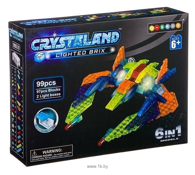 Фотографии Crystaland Lighted Brix 86901 Космический корабль 6 в 1