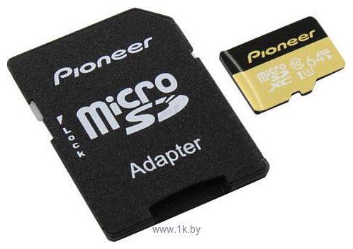 Фотографии Pioneer APS-MT1D-064 microSDHC 64Gb + SD Adapter