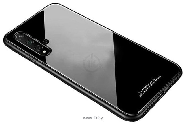 Фотографии Case Glassy для Huawei Nova 5T/Honor 20 (черный)
