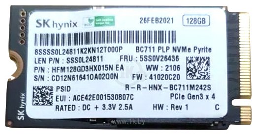 Фотографии Hynix BC711 2242 128GB HFM128GD3HX015N