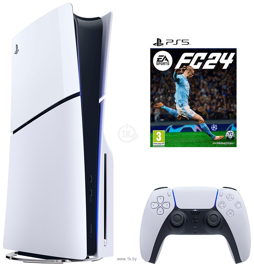 Фотографии Sony PlayStation 5 Slim + EA Sports FC 24