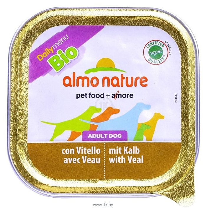Фотографии Almo Nature DailyMenu Bio Pate Adult Dog Veal (0.1 кг) 1 шт.