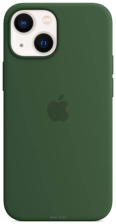 Фотографии Apple MagSafe Silicone Case для iPhone 13 mini (зеленый клевер)