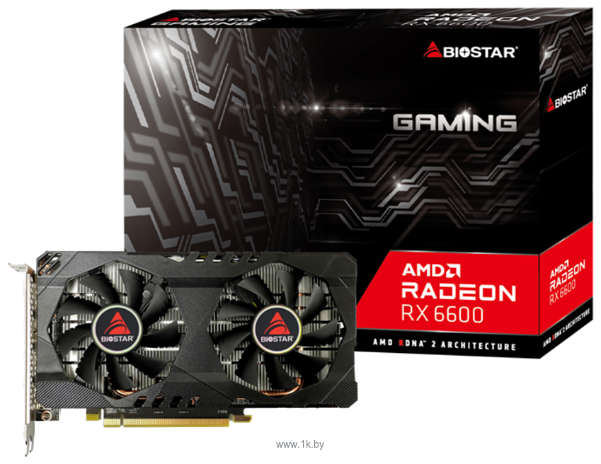 Фотографии BIOSTAR Radeon RX 6600 Matrix 8GB GDDR6 (VA66M6RM81)