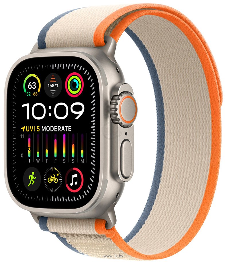 Фотографии Apple Watch Ultra 2 LTE 49 мм (титановый корпус, нейлоновый ремешок размера M/L)