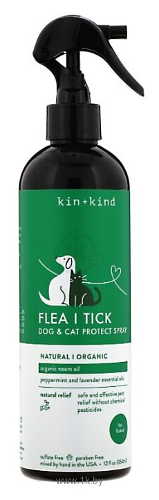 Фотографии Kin+Kind спрей от блох и клещей Flea and Tick для кошек и собак