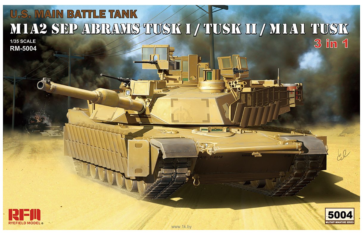 Фотографии Ryefield Model U.S. main battle tank M1A2 SEP Abrams 1/35 RM-5004