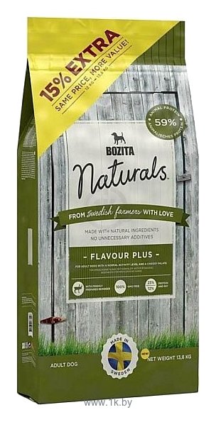 Фотографии Bozita (13.8 кг) Naturals Flavour Plus