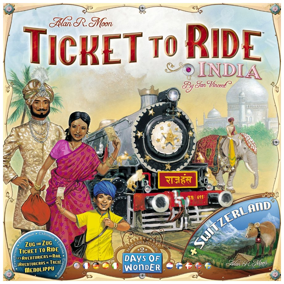 Фотографии Days of Wonder Ticket to Ride: India (Билет на поезд: Индия и Швейцария)