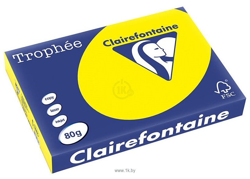 Фотографии Clairefontaine Trophee неон A4 80 г/кв.м 100 л (салатовый)