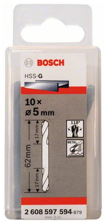 Фотографии Bosch 2608597594 10 предметов