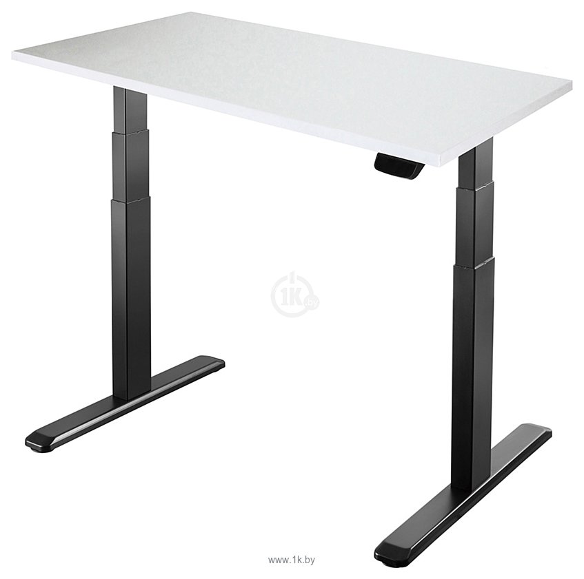 Фотографии ErgoSmart Unique Ergo Desk 1360x800x36мм (альпийский белый/черный)
