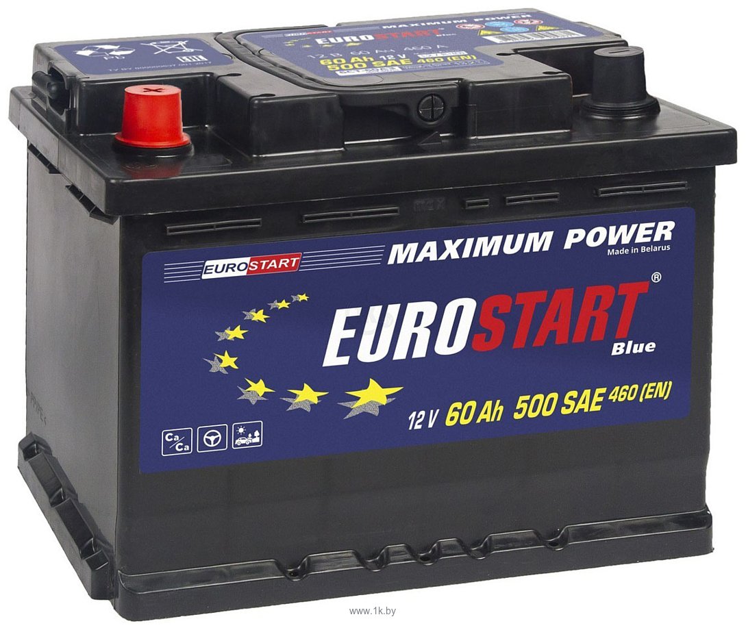 Фотографии Eurostart 60Ah EUROSTART Blue L+ (60Ah)