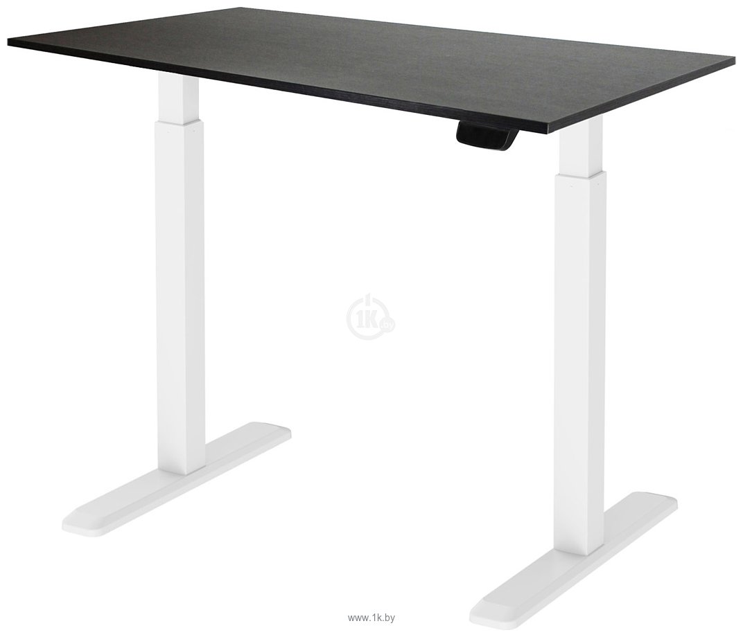 Фотографии ErgoSmart Electric Desk Prime 1200х650х18 мм (дуб темно-коричневый/белый)