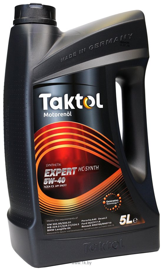 Фотографии Taktol Expert HC-Synth 5W-40 5л