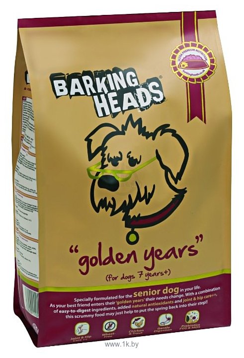 Фотографии Barking Heads (18 кг) Корм для собак старше 7 лет с курицей и рисом Золотые годы