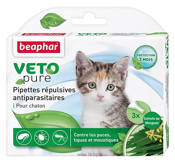 Фотографии Beaphar Капли veto pure для котят с экстрактом маргозы