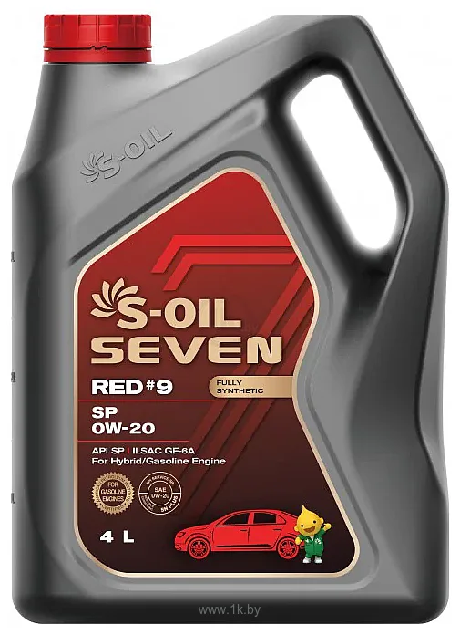 Фотографии S-OIL SEVEN RED #9 SP 0W-20 4л