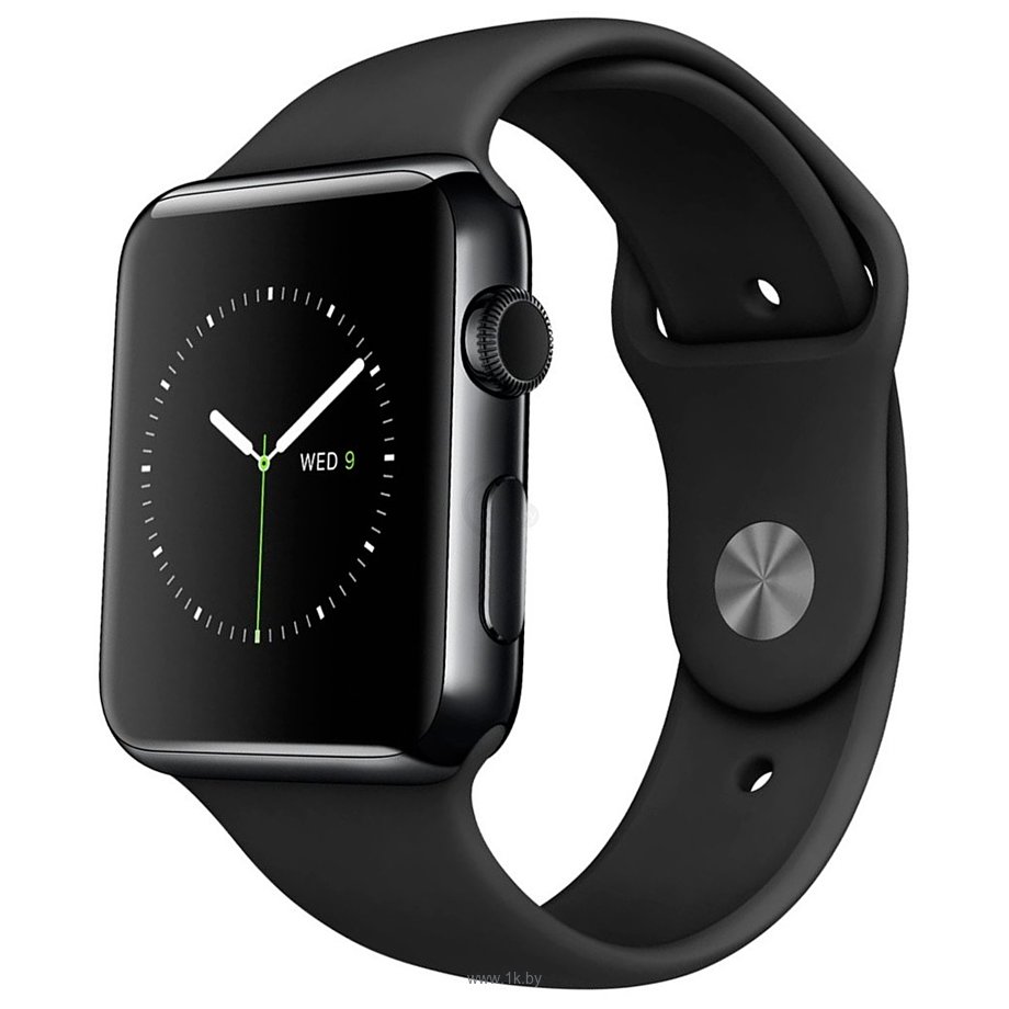 Фотографии Apple Watch Edition 42mm Space Black with Black Sport Band (MLC82)