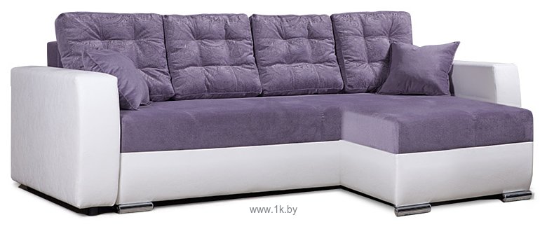 Фотографии Бобруйская фабрика мягкой мебели Олимп 3 (белый/фиолетовый)