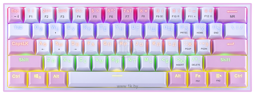 Фотографии Redragon Fizz pink/white