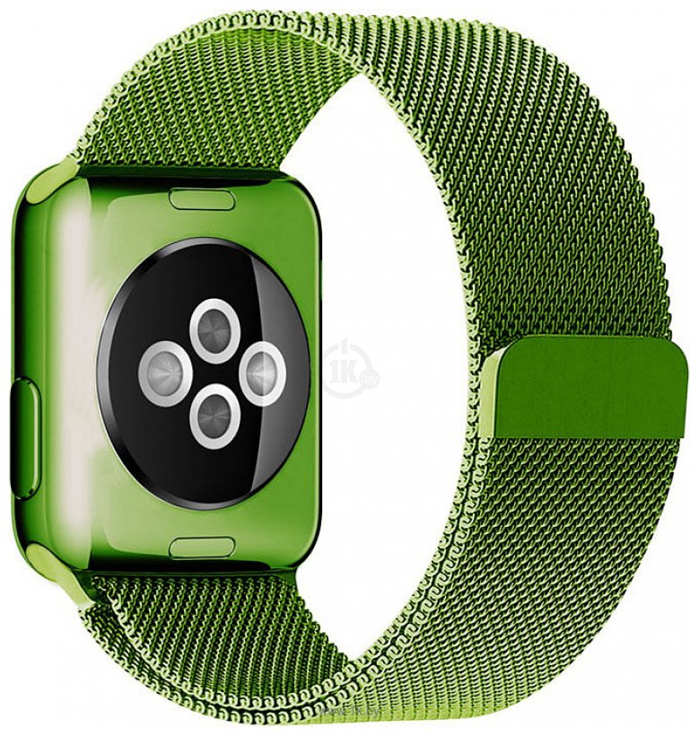Фотографии Rumi Milanese loop металлический для Apple Watch 38/40/41mm (зеленый)