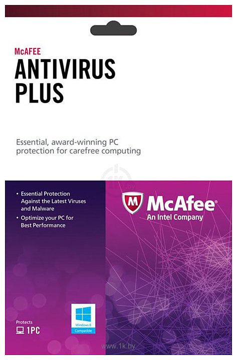 Фотографии McAfee AntiVirus Plus (BXMAV1YRRUS)