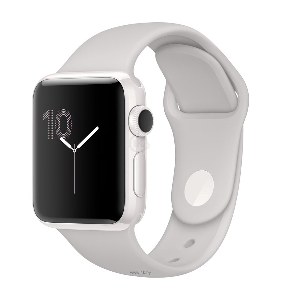 Фотографии Apple Watch Series 2 38mm White Ceramic with Cloud Sport Band (MNPF2)