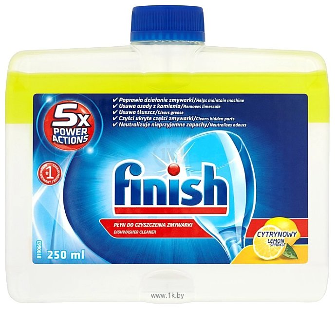 Фотографии Finish Очиститель для посудомоечных машин Лимони (250 ml)