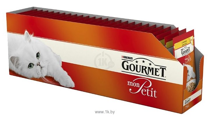 Фотографии Gourmet (0.05 кг) 30 шт. Mon Petit с курицей