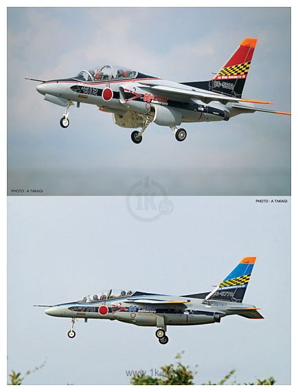 Фотографии Hasegawa Учебный самолет Kawasaki T-4 JASDF 60th Anniversary (2 kits)