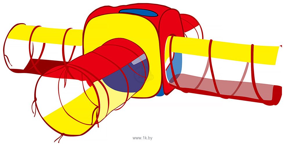 Фотографии Pituso Квадрат + 4 туннеля J1088H (100 шаров)