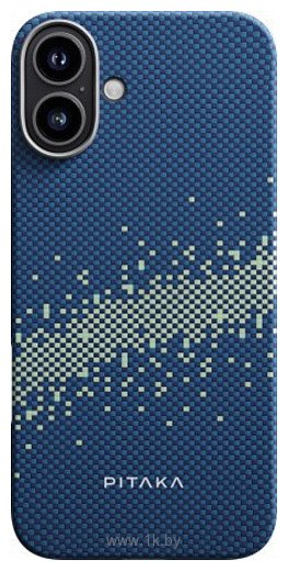 Фотографии Pitaka StarPeak Tactile Woven для iPhone 16 (синий)