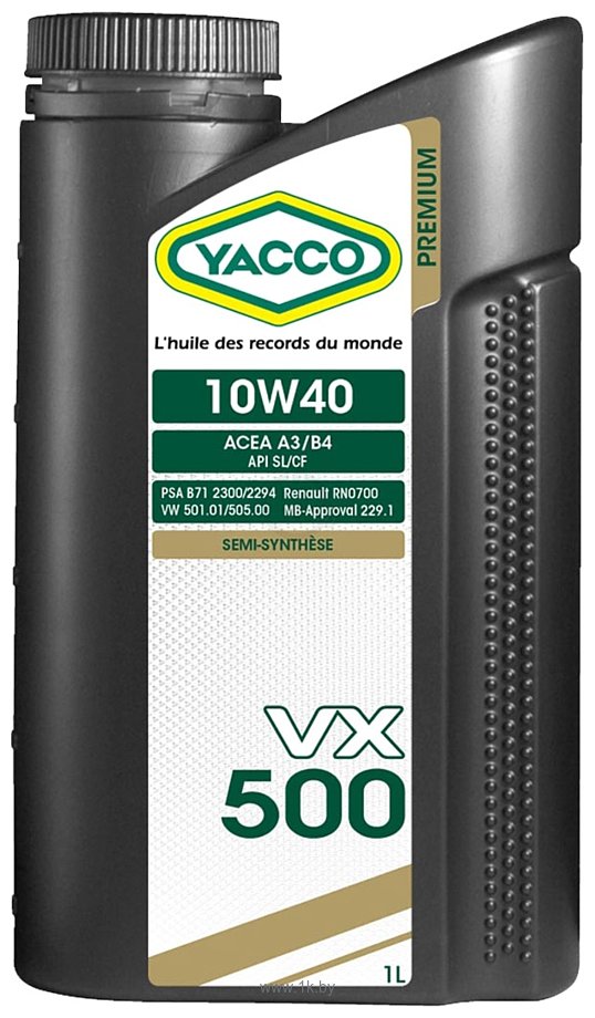 Фотографии Yacco VX 500 10W-40 1л