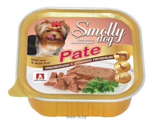 Фотографии Зоогурман Smolly Dog Телятина с утиной печенью (0.1 кг) 1 шт.