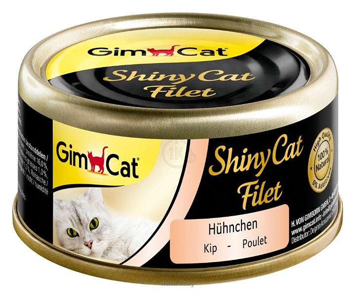 Фотографии GimCat ShinyCat Filet цыпленок (консервы 0.07 кг) 1 шт.