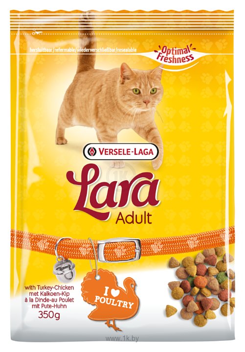 Фотографии Lara (0.35 кг) Adult с индейкой и курицей для кошек