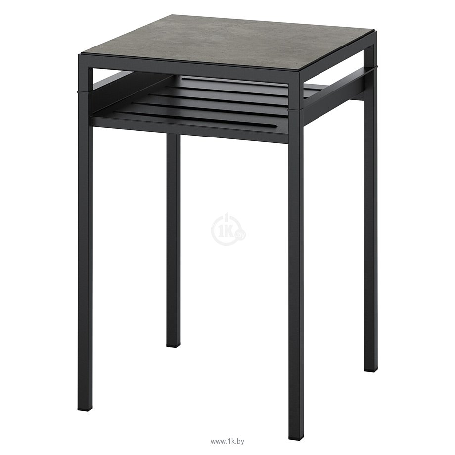 Фотографии Ikea Нибода (серый бетон/черный) 104.526.33