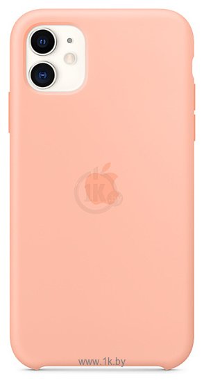 Фотографии Apple Silicone Case для iPhone 11 (розовый грейпфрут)