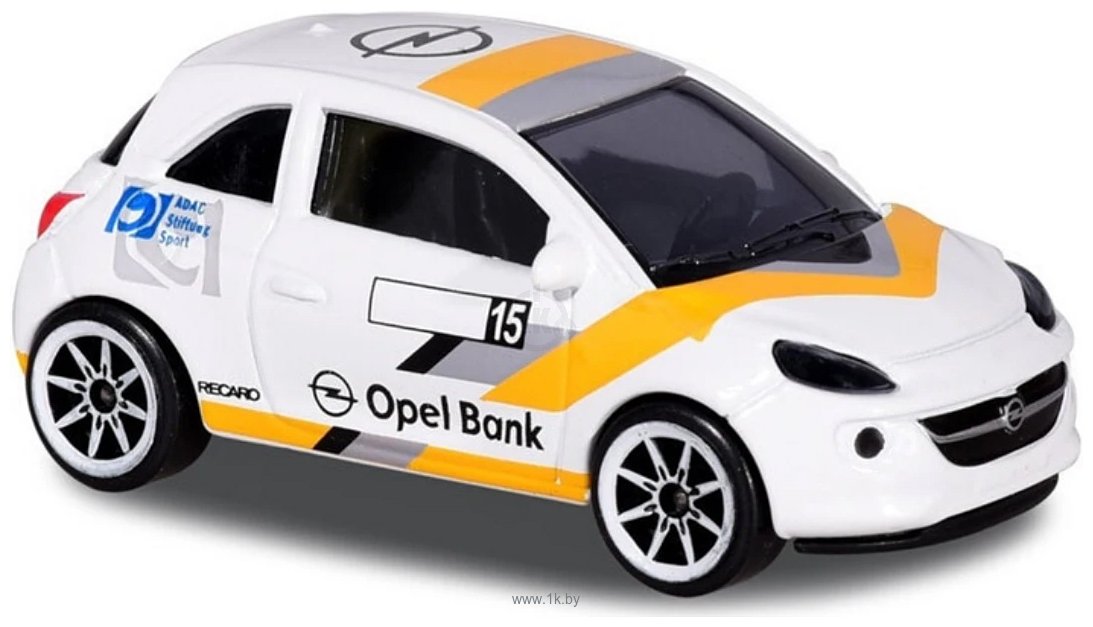 Фотографии Majorette Racing Cars 212084009 Opel Adam R2 (белый/желтый)