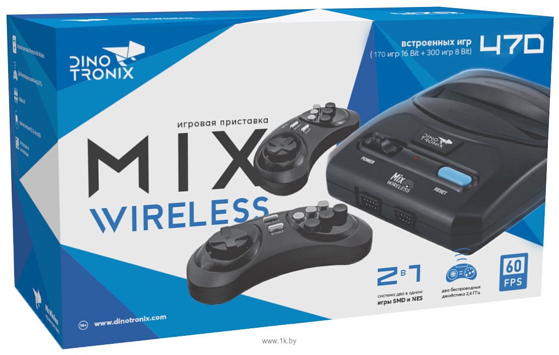 Фотографии Retro Genesis Dinotronix Mix Wireless ZD-01B (600 игр)