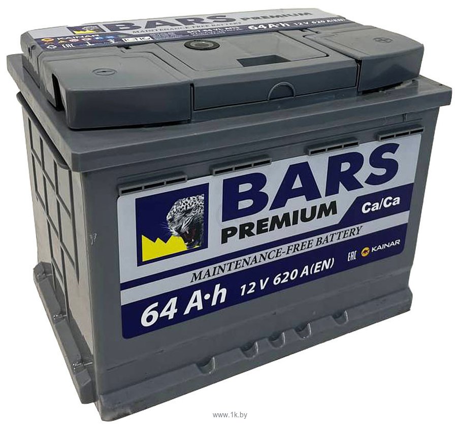 Фотографии BARS Premium 64 R+ (64Ah)