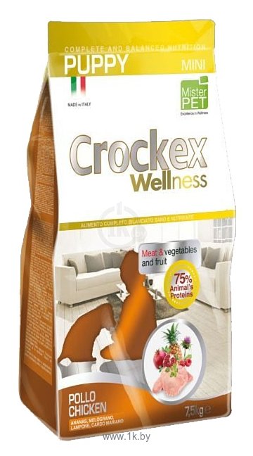 Фотографии Crockex (7.5 кг) Wellness Puppy Mini курица с рисом