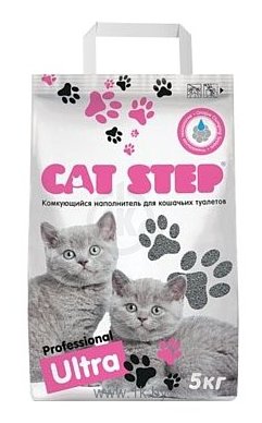 Фотографии Cat Step Professional Ultra, комкующийся 5кг