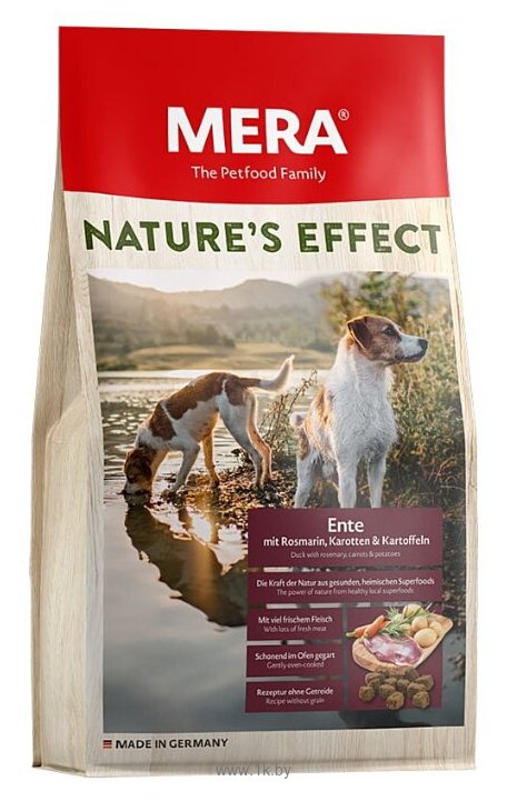 Фотографии Mera (3 кг) Nature's Effect с уткой, розмарином, морковкой и картошкой для взрослых собак