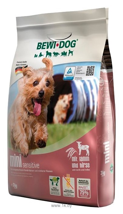 Фотографии Bewi Dog Mini Sensitive with Lamb & Millet для собак малых и средних пород (3 кг)
